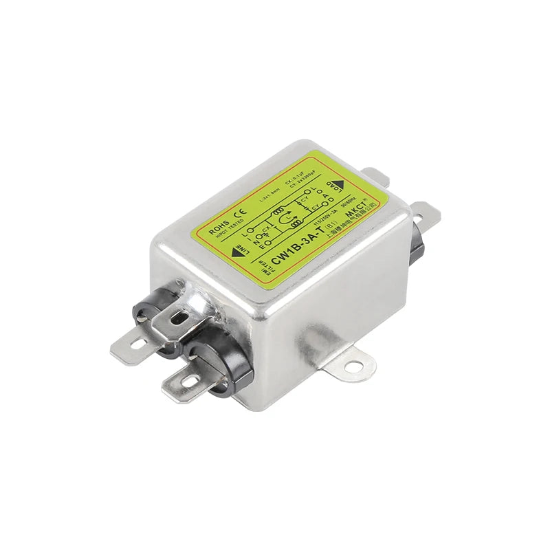 TOMZN Power Supply Filter Single-Phase AC EMI Purification Anti-Jamming 220V CW1B-T(B1)1A 3A 6A 10A15A