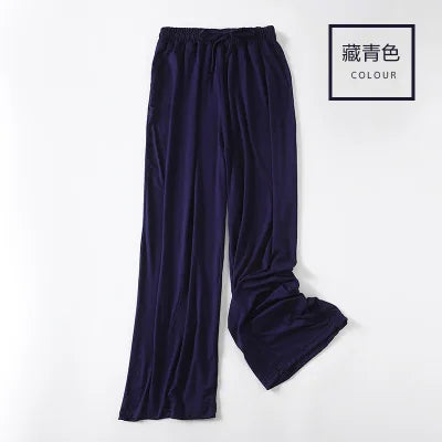 Spring Autumn Night Wear Lounge Pants Home Pajama Elastic Waist Sleepwear Pyjama Bottoms Loose Casual Women's Pijama Pant