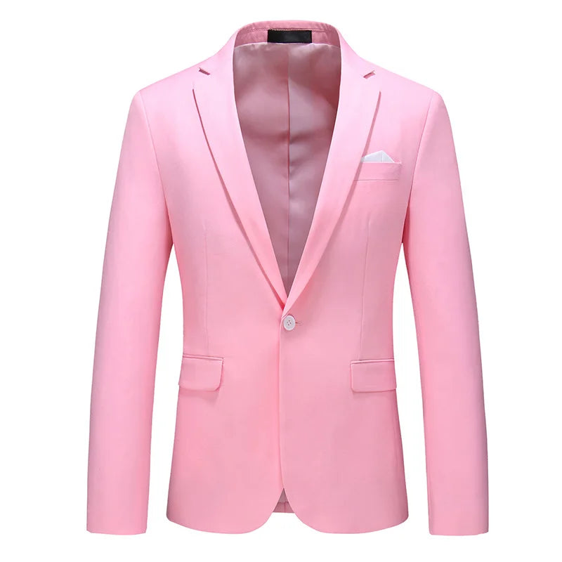 Bright Green Single Button Men's Blazer, Asian Size Slim Suit Jacket, Wedding Dress Coat, White and Black Tops.