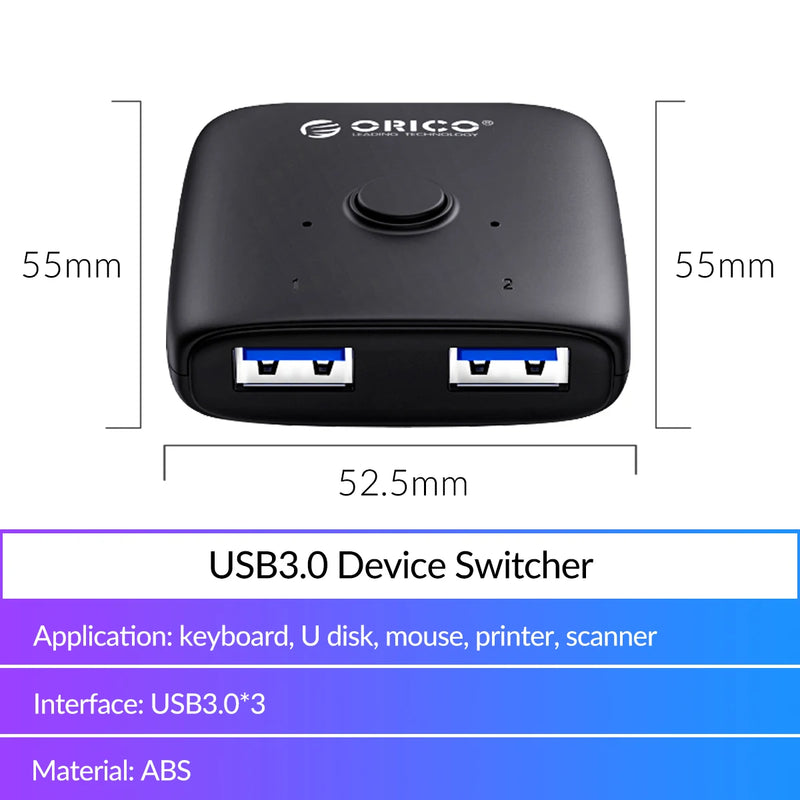 ORICO HDMI-compatible Splitter 4K*2K 60HZ KVM Switcher Bi-Direction 1x2/2x1 Adapter Audio Converter For PS5 Nintendo Switch BOX