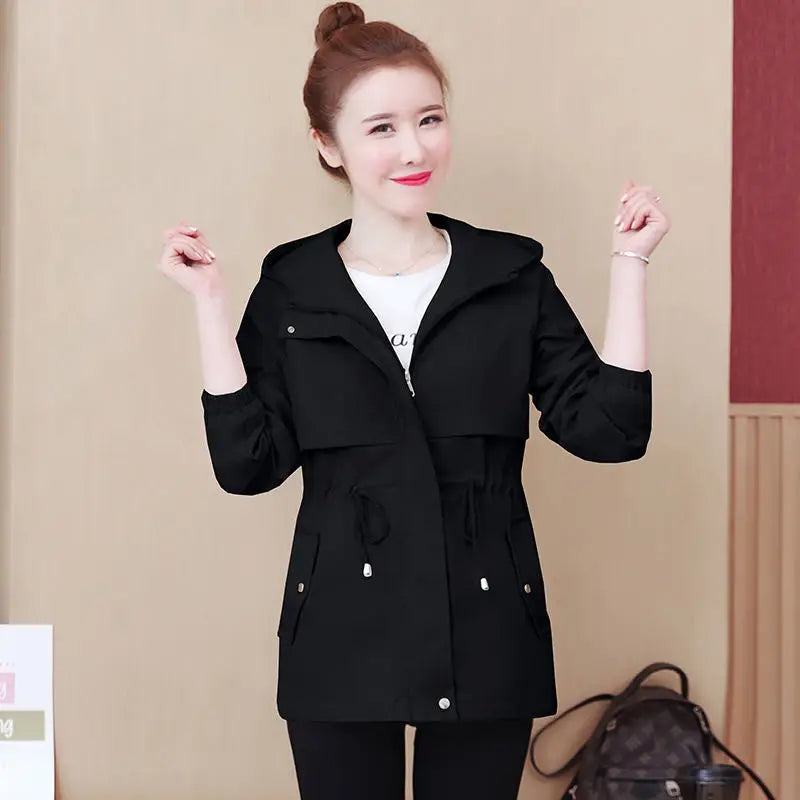 Manteau Femme Hiver អាវធំថ្មីសម្រាប់ស្ត្រី និទាឃរដូវ និងរដូវស្លឹកឈើជ្រុះ អាវធំសម្រាប់ស្ត្រី អាវធំសម្រាប់ស្ត្រី អាវធំសម្រាប់ស្ត្រី