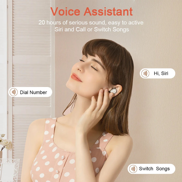 NILLKIN Lady True Wireless Earbuds Charging Box Mic Noise Cancelling Earphones Bluetooth 5.0 Wireless Headphone for Girls