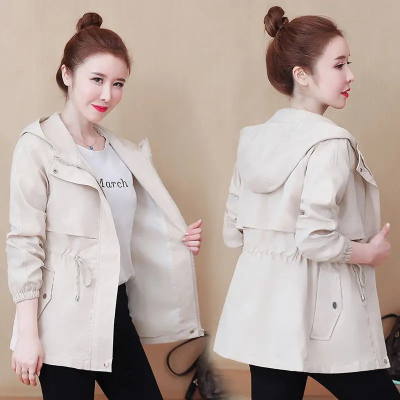 Manteau Femme Hiver អាវធំថ្មីសម្រាប់ស្ត្រី និទាឃរដូវ និងរដូវស្លឹកឈើជ្រុះ អាវធំសម្រាប់ស្ត្រី អាវធំសម្រាប់ស្ត្រី អាវធំសម្រាប់ស្ត្រី