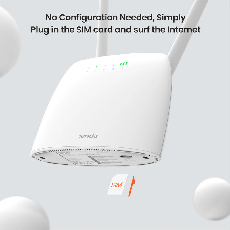 រ៉ោតទ័រ Tenda 4G ស៊ីមកាត AC1200 រ៉ោតទ័រឥតខ្សែ Hotspot អ្នកប្រើប្រាស់ 64 នាក់ 150mbps Beamforming រ៉ោតទ័រ Wifi 4G CAT4 CAT4 Carrier Aggregation