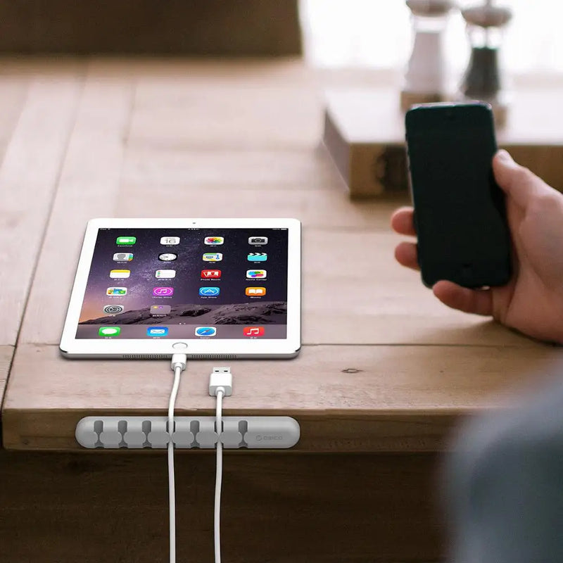 ORICO Cable Organizer Silicone USB Cable Winder Desktop Tidy Management Clips Cable Holder for Mouse Headphone Wire Organizer