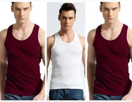 2026 New Men White Cotton Tank Top, Fitness Sexy Sleeveless Sport T-Shirt,Elegant Man Bottoming Tees Streetwear White Tanks Vest