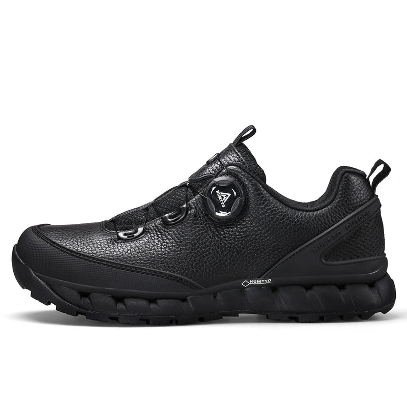 HUMTTO Waterproof Hiking Shoes for Men Breathable Leather Mountain Trekking Sport Shoes Outdoor Climbing Walking Mens Sneakers