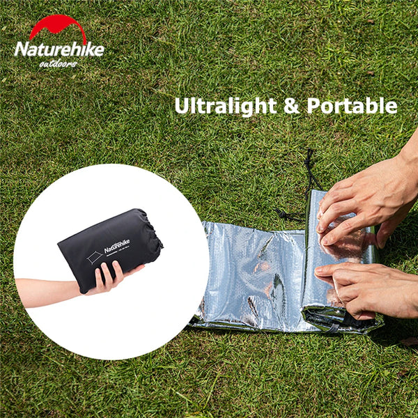Naturehike Foil Blanket Waterproof Camping Mat Awning Sand Free Beach Mat Travel Hiking Picnic Mat Outdoor Rug Picnic Blanket
