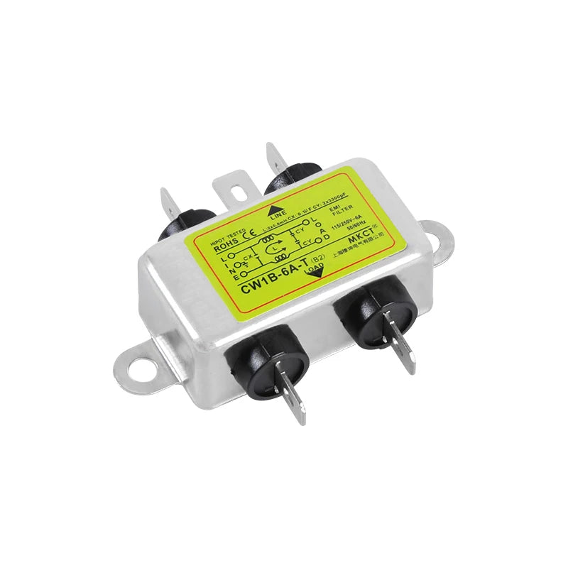 TOMZN AC Purification 220V Single-phase Power Supply Filter EMI Anti-interference Purification Audio CW1B-T(B2)1A3A6A10A