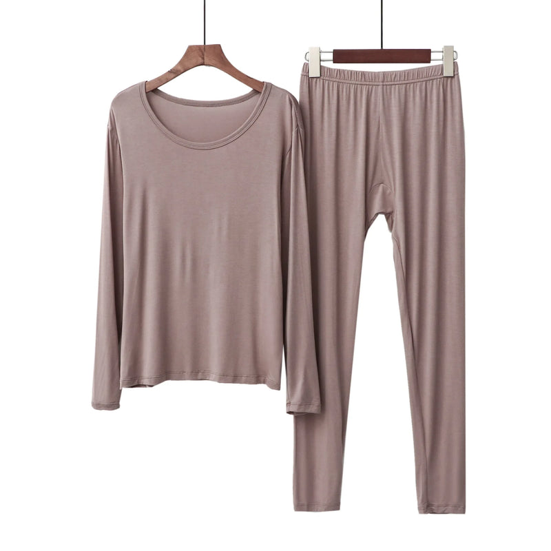 XL-6XL Modal Comfortable Women's Pajamas Set Spring Autumn Home Clothes Plus Size Sleepwear Female Suit New Pijamas De Mujer