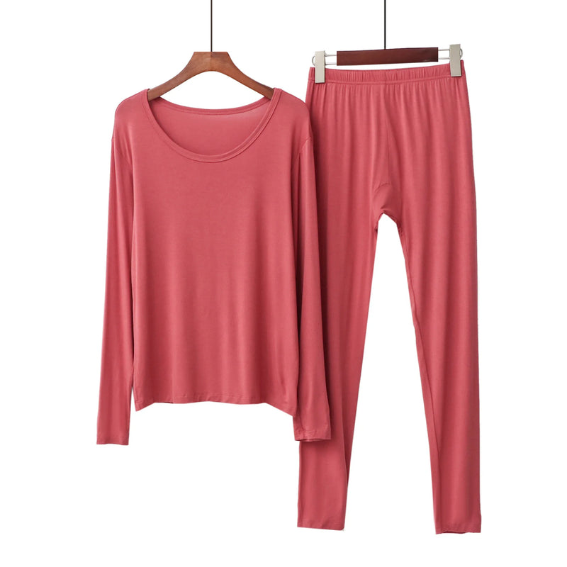 XL-6XL Modal Comfortable Women's Pajamas Set Spring Autumn Home Clothes Plus Size Sleepwear Female Suit New Pijamas De Mujer