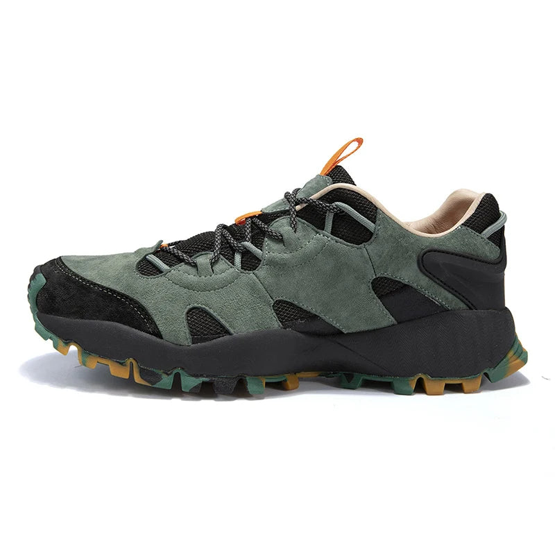 HUMTTO Outdoor Hiking Shoes Breathable Sport Climbing Camping Boots Men Leather Mens Walking Shoes Trekking Sneakers for Male