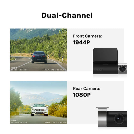 70mai Pro Plus Dash Cam A500S 1944P 70mai Car DVR Camera GPS ADAS 140FOV 24H Parking Monitor 70mai Pro Plus A500S