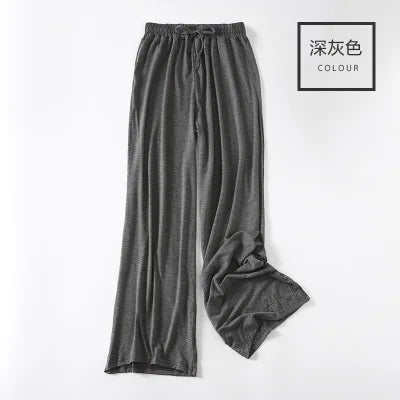 Spring Autumn Night Wear Lounge Pants Home Pajama Elastic Waist Sleepwear Pyjama Bottoms Loose Casual Women's Pijama Pant