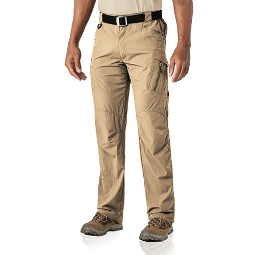 TACVASEN Summer Quick Dry Pants Men Stretch Fabric Cargo Pants Multi-Pockets Outdoor Trousers Lightweight Workout Hiking Pants
