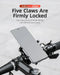 ROCKBROS Phone Holder Motorcycle Electric Bicycle Smartphone CNC Aluminum Alloy Bracket Five Claws Mechanical Bike Phone Holder