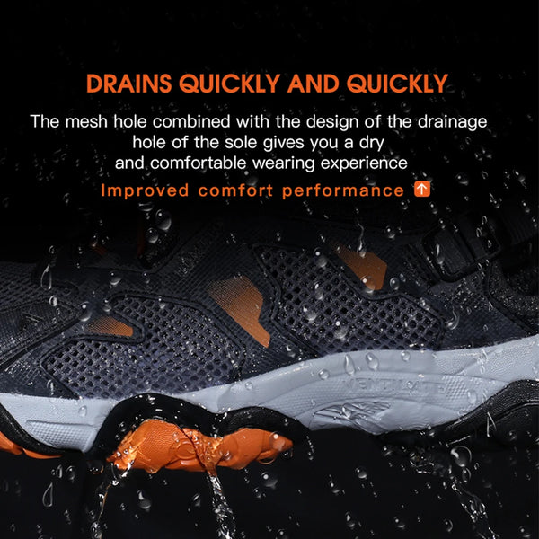 HUMTTO Brand Hiking Boots for Men Sneakers New Summer Trekking Sandals Male Breathable Outdoor Walking Climbing Water Shoes Mens