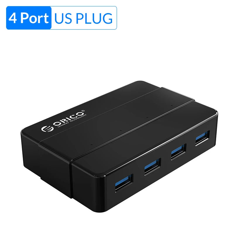 ORICO 4 7 Port USB 3.0 HUB with 12V Power Adapter USB Splitter OTG Adapter For Desktop Laptop PC Computer Accessories SuperSpeed