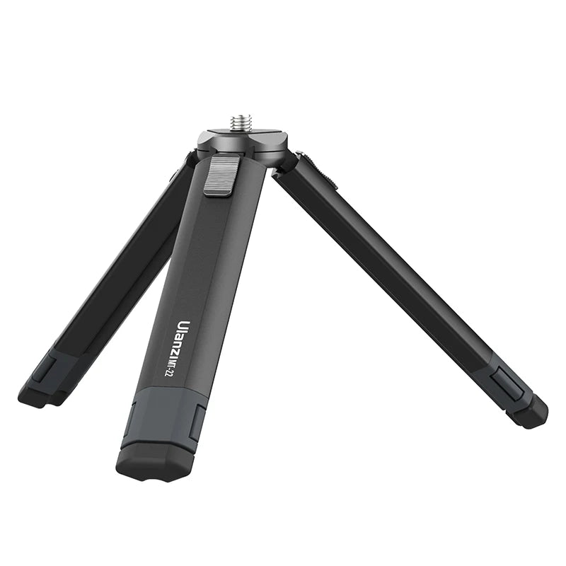 ជើងកាមេរ៉ា Ulanzi MT-24 Vlog Lite Metal Mini Tripod ពង្រីក Vlog Selfie Stick Tripod ជាមួយ Cold Shoe សម្រាប់មីក្រូហ្វូន LED Light DSLR SLR Camera