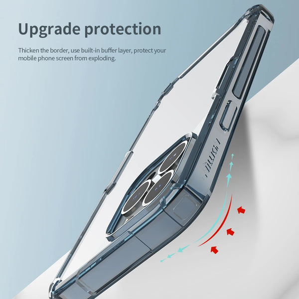 For iphone 16 Pro Max Case NILLKIN Nature TPU Case for iPhone 15 Pro Max Transparent Clear Soft Silicone Cover For iphone 14 Pro