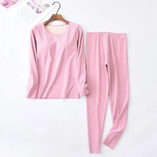 Warm Autumn Winter Women's Pajamas Set Slim Bra Padded Sleepwear Large Size Ladies Nightwear Pijamas New Velvet Home Wear Suit