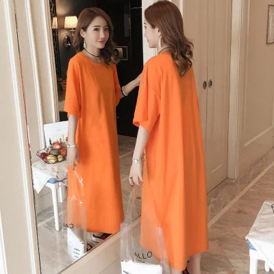Spring summer new Korean modal cotton home wear long women nightshirt oversized women's night dress M-4XL nightgown female