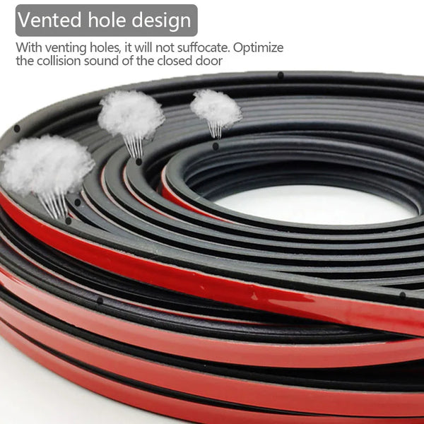 SEAMETAL Car Seals Sealant Strips Auto Rubber Door Sealing Interior Doors Seal Strip Automobile Noise Insulation Weatherstrip