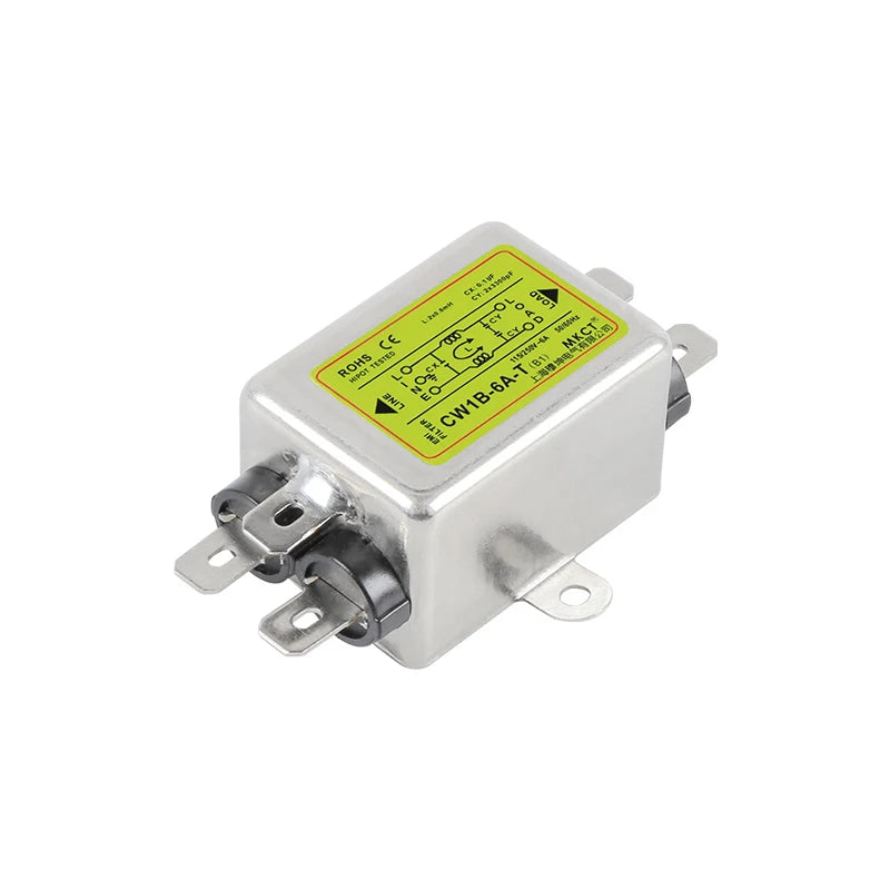 TOMZN Power Supply Filter Single-Phase AC EMI Purification Anti-Jamming 220V CW1B-T(B1)1A 3A 6A 10A15A