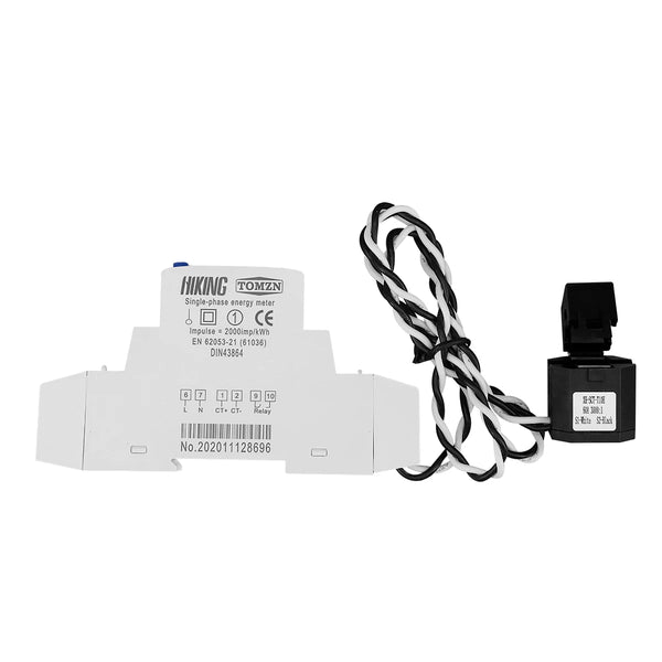 TOMZN 18mm Tuya Single Phase 60A Din Rail WIFI Smart Energy Meter timer Power Consumption Monitor kWh Meter Wattmeter 110V 220V