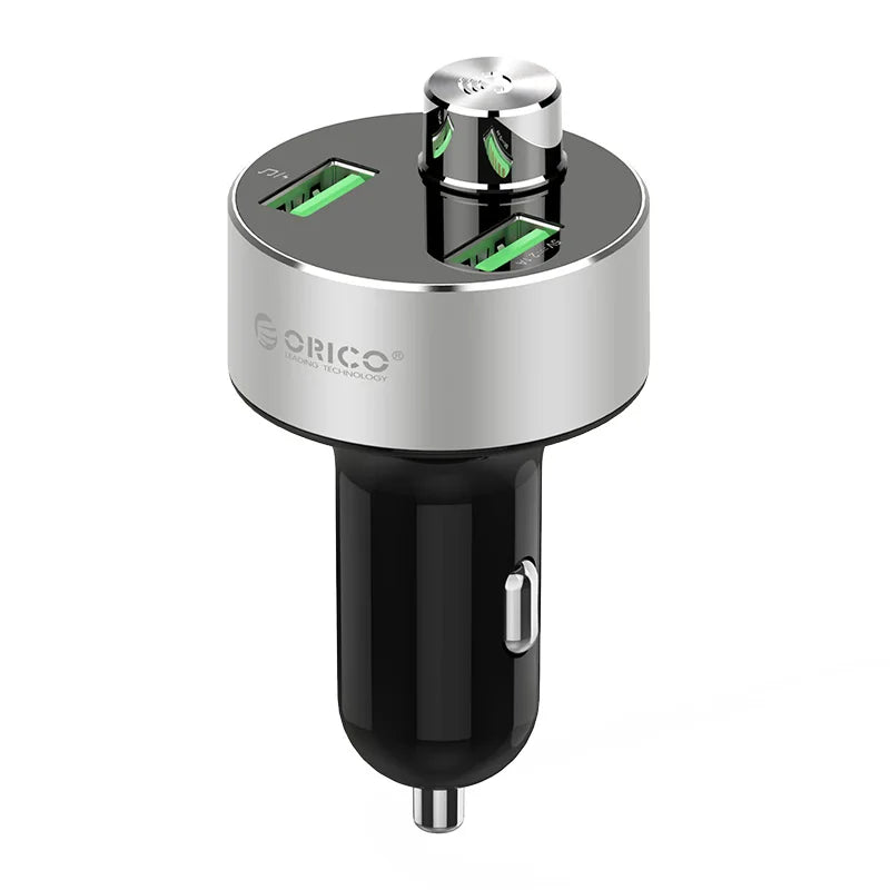 ORICO Dual USB Car Charger Car Cigarette Lighter Charger with U-disk TF Card Reader for Mobile Phone Tablet GPS