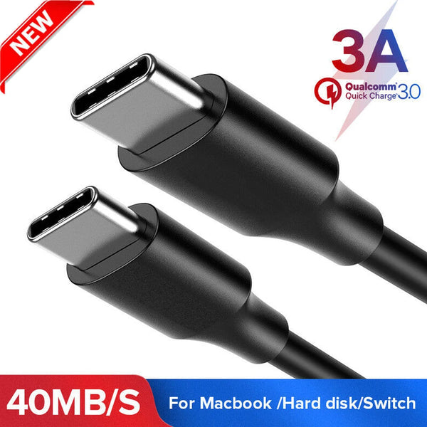 ខ្សែ USB C ទៅ USB Type C PD ខ្សែសាកលឿន ខ្សែ USB-C Type-c សម្រាប់ Xiaomi mi 10 Pro Samsung S20 Macbook iPad ម៉ូនីទ័រ Uperfect