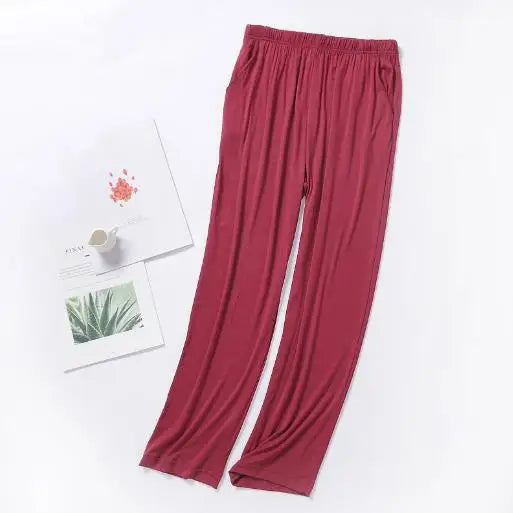 Spring Summer Men Sleepwear Pant Plus Size Sleep Bottoms Women Modal Cotton Nightwear Pajama Pants Lounge Home Wear Trousers