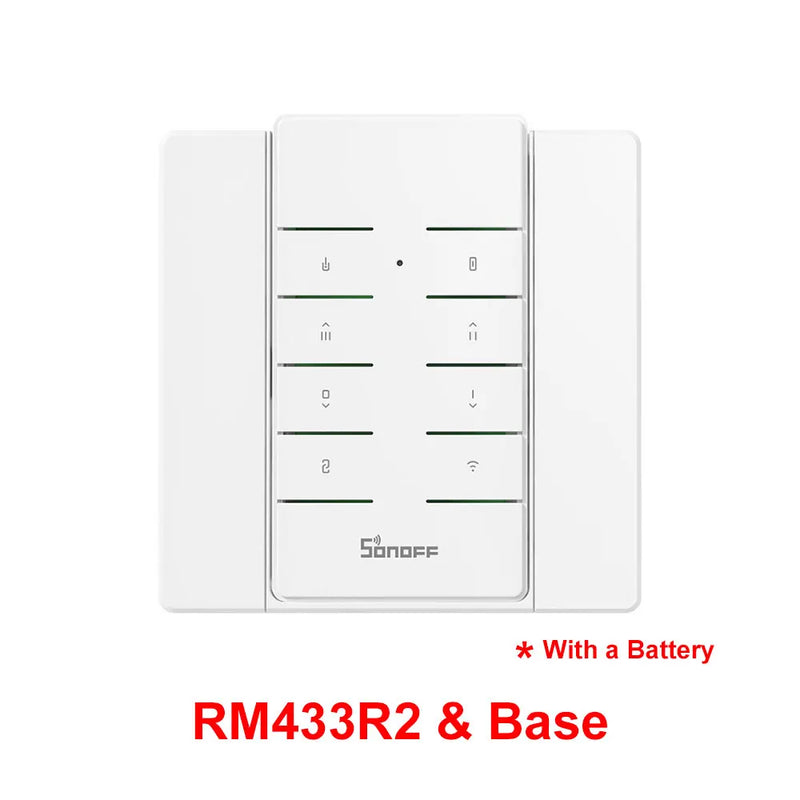 SONOFF RM433 R2 433MHz RF Remote Controller 8 Button Remote Control Paired with SONOFF TX Wall Switch RF Devices iFan04 D1 RFR2