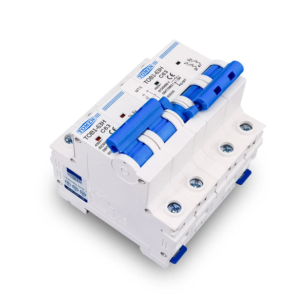 TOMZN 2P+2P MTS AC Dual Power Manual Transfer Switch Circuit Breaker MCB 50Hz/60Hz