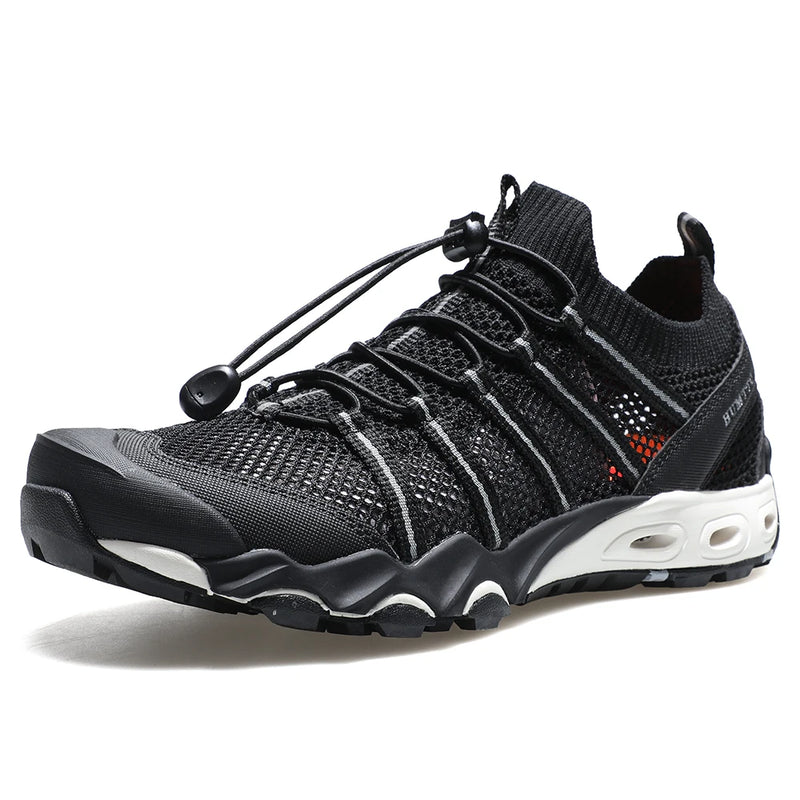 HUMTTO New Summer Hiking Shoes for Men Outdoor Trekking Sneakers Climbing Sport Walking Mens Water Shoes BreathableBeach Sandals