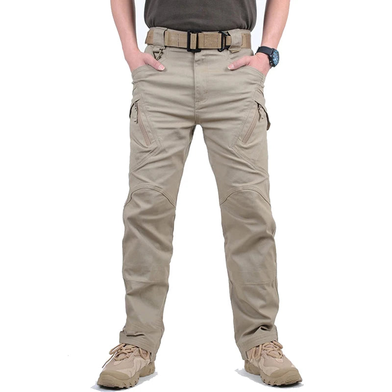 TACVASEN Mens IX9 City Work Cargo Pants Multi Pockets Ripstop Stretch Casual Trousers Outdoor Lightweight Training Hiking Pants