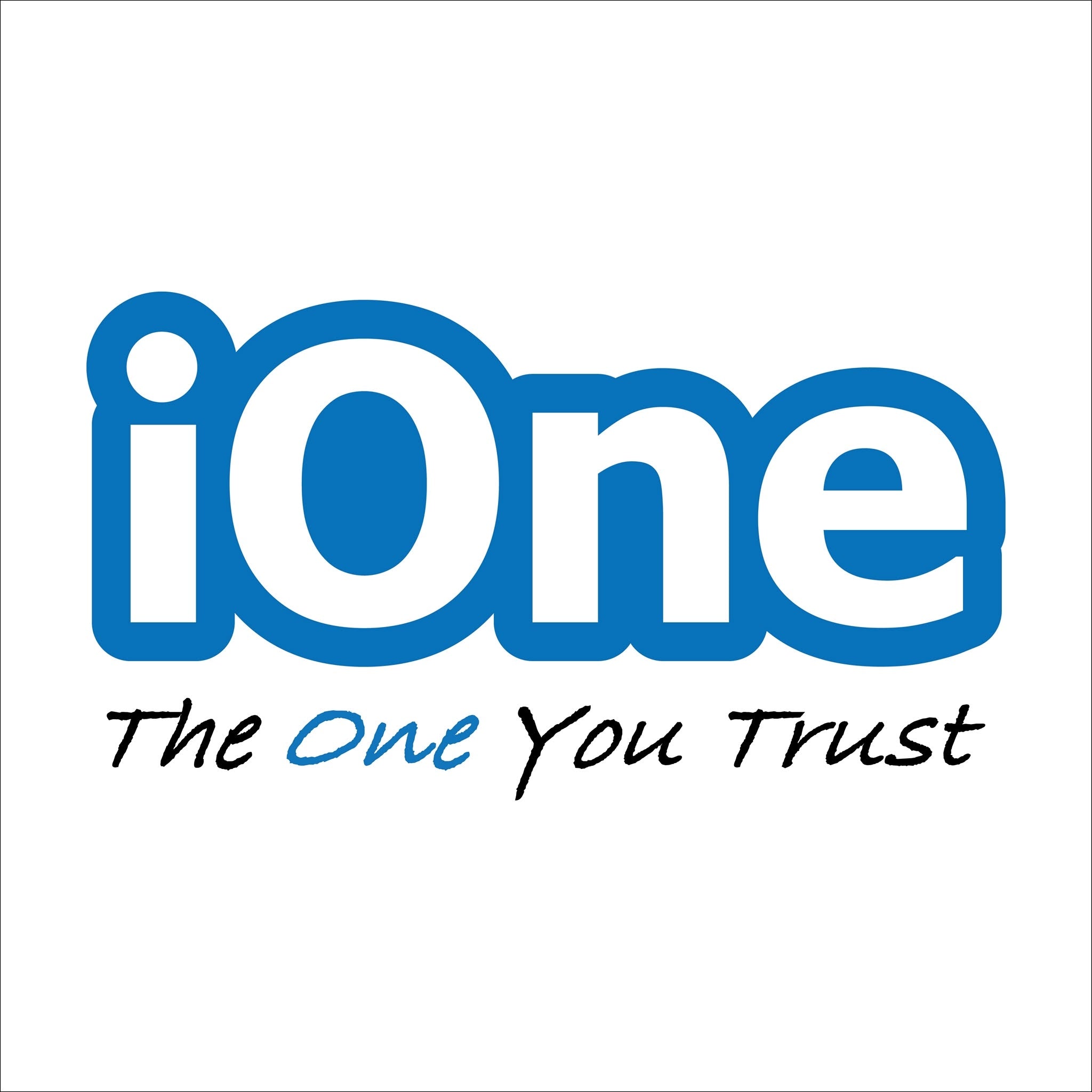iOne logo with tagline 'The One You Trust' on a white background