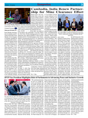 News article about Cambodia, India renewal partnership for mine clearance effort