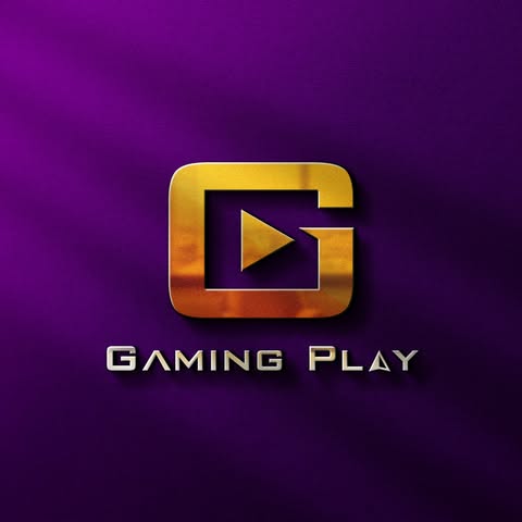 Gold 'G' logo with 'Gaming Play' text on a purple background