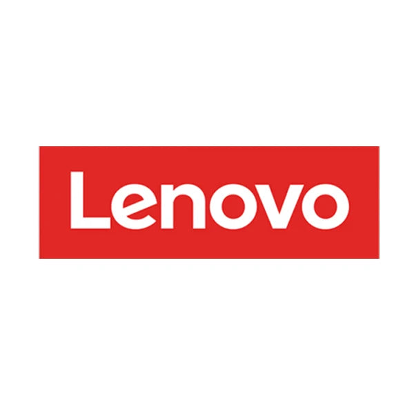 Lenovo logo on a white background
