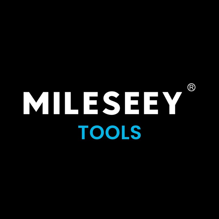 MILESEEY Tools logo on a black background