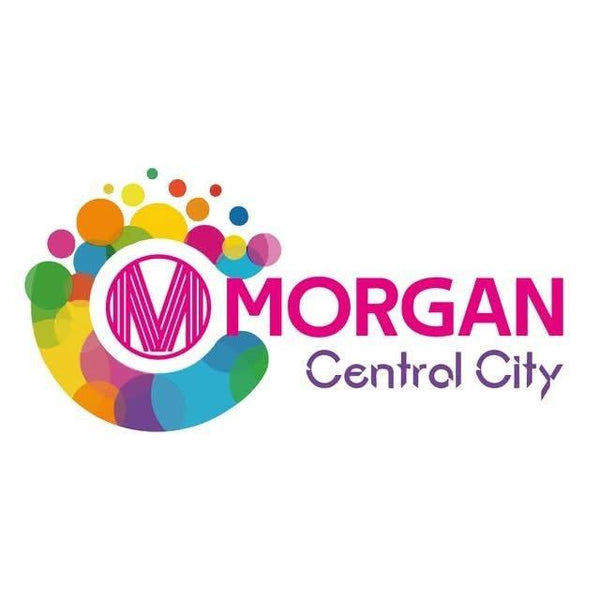 Colorful logo with 'Morgan Central City' text on a white background