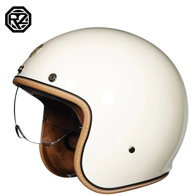Retro motorcycle helmet 3/4 open half helmet unisex capacete vintage ABS material ORZ-301