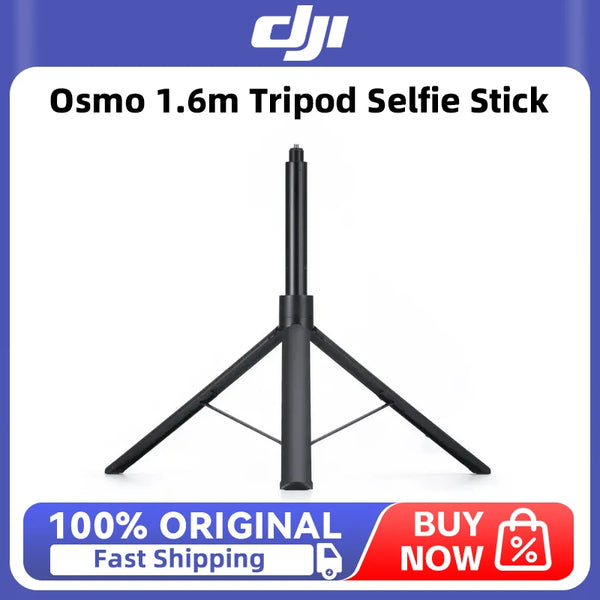 DJI Osmo 1.6m Tripod Selfie Stick wide-angle capture. Lightweight, durable, and unfolds quickly for easy use for DJI Osmo 360