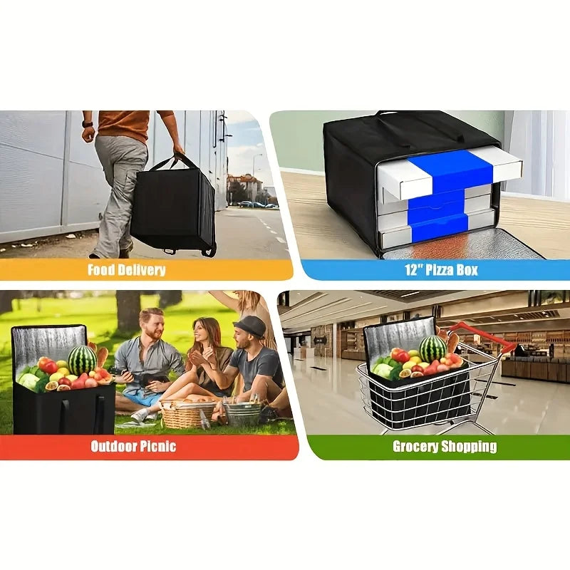 1pc Outdoor Insulated Beverage Cooler Bag,Portable,Durable Aluminum Foil Material,Suitable for Camping Picnics Outdoor activity