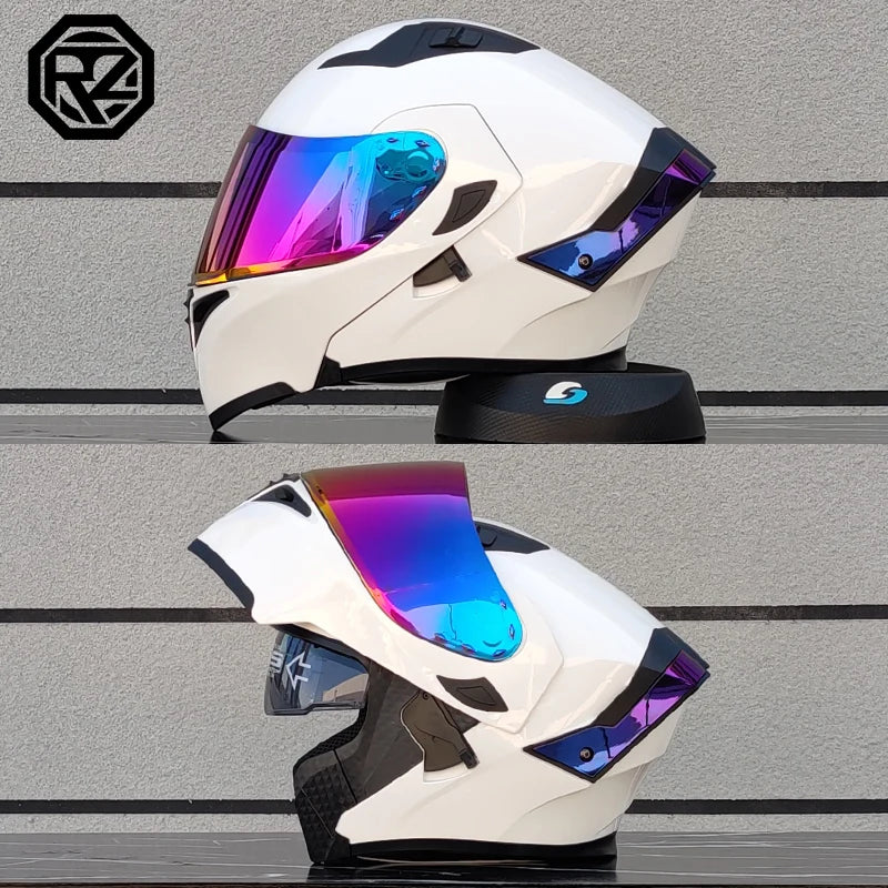ORZ's latest modular flip helmet dual lens motorcycle helmet casco para moto motorcycle travel semi full helmet casque moto