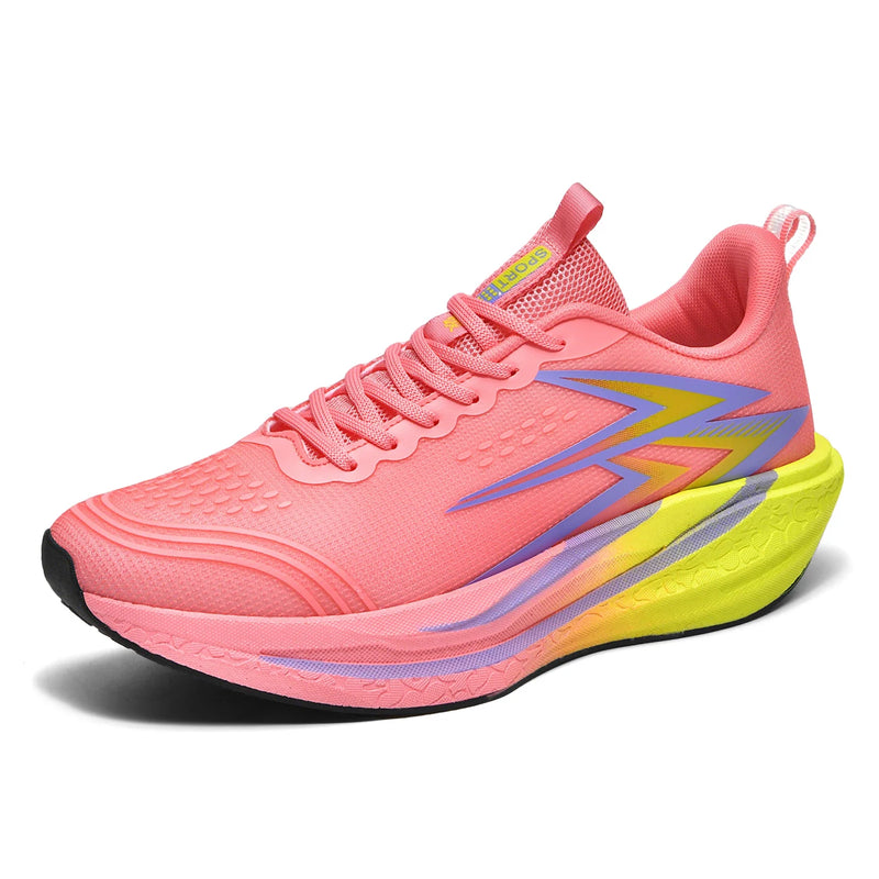 Unisex Sports Shoes Professional Running Anti Slip Thick Soled Training Shoes New Marathon Sports Breathable Light Running Shoes