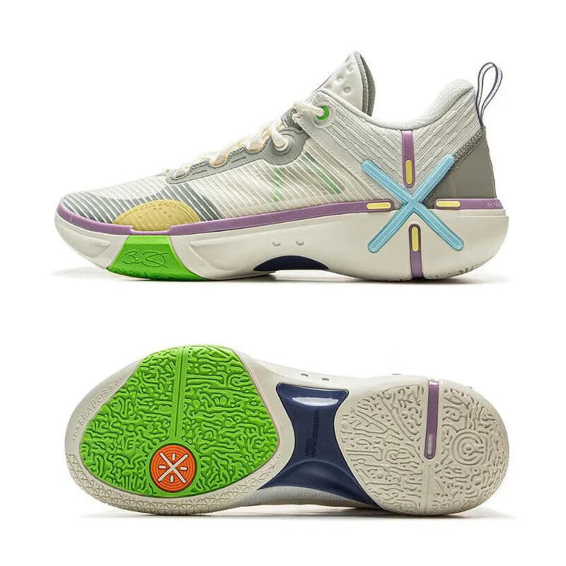 ស្បែកជើងបាល់បោះបុរស Li-Ning WADE SHADOW 6V2 នៅលើទីលាន BOOM Cushion ស្បែកជើងកីឡាដែលអាចពាក់បាន ស្បែកជើងប៉ាតា LiNing Stable Support Sneakers ABPV021