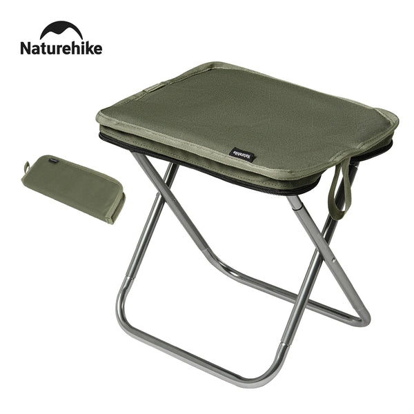 Naturehike Camping Folding Chair Portable Fishing Stool Thickening Sponge Hiking Seat Outdoor Lightweight Aluminium Alloy Chairs