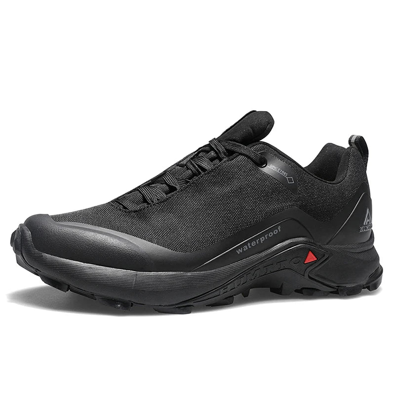 HUMTTO Shoes for Men Anti-slip Sneakers Breathable Hiking Shoe Lightweight Black Outdoor Walking Trainers Casual Trekking Boots